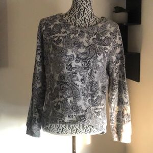Paisley pattern sweatshirt